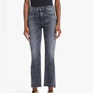 Mother insider crop jeans in train stops